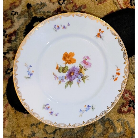 Antique fine Porcelain Beyer & Bock, Royal Rudolstadt, Volkstedt -Rudolstadt 24K - Picture 2 of 16